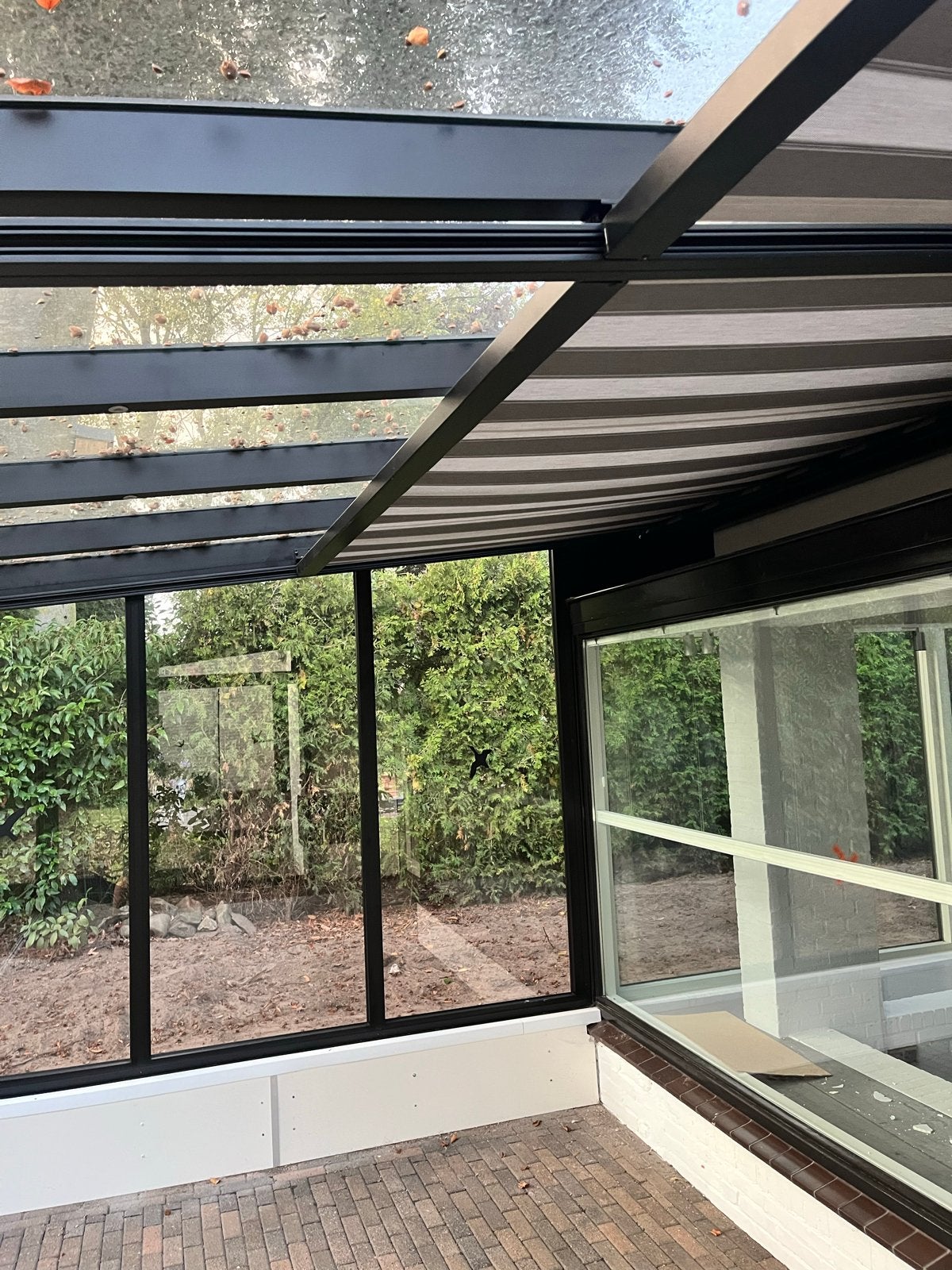 Elektrische screen veranda - Somfy bediening, Ophalen, Zo goed als nieuw, Screen, Elektrisch