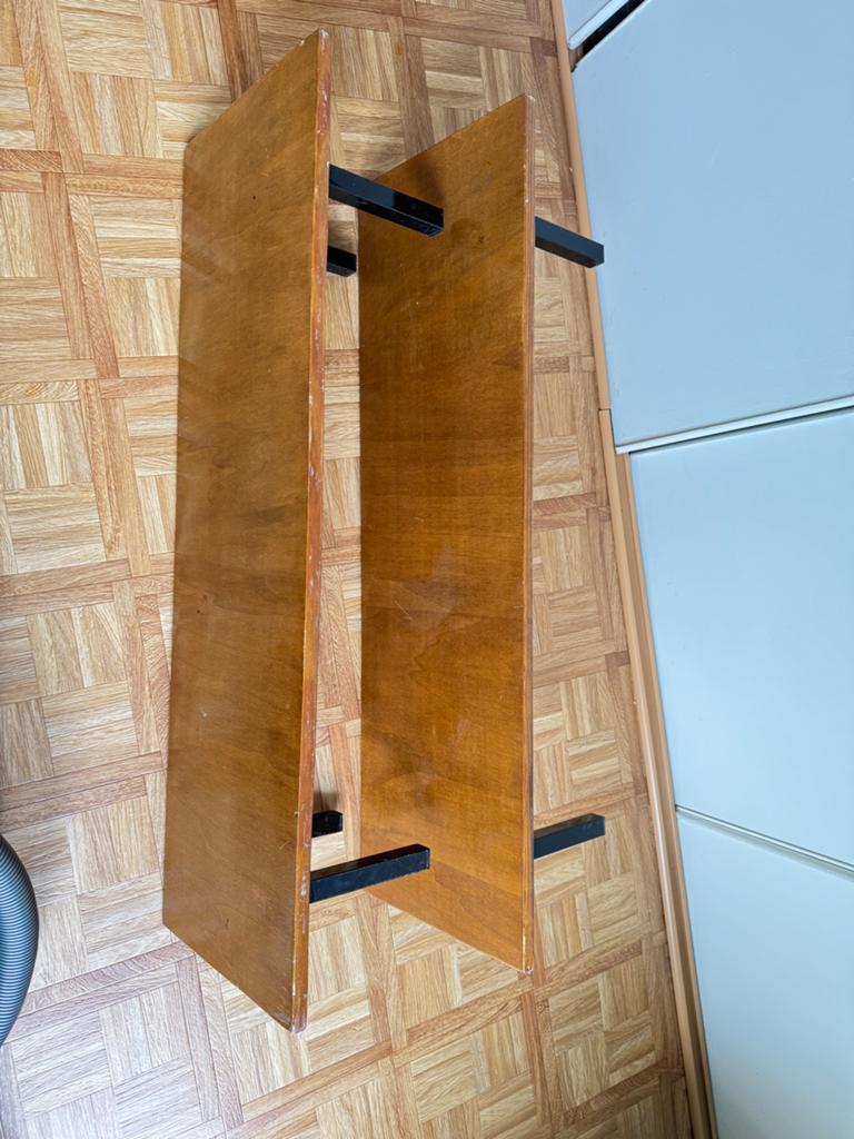 2 Meditatietafels - Houten bijzettafels, Minder dan 45 cm, Gebruikt, Rechthoekig, Hout
