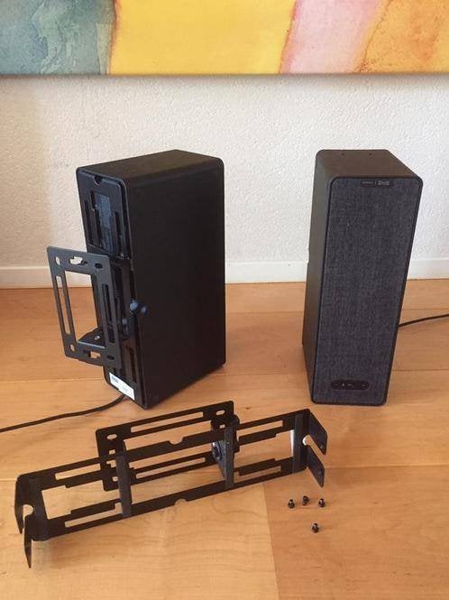 2x Sonos - IKEA Symfonisk (zwart), met muurbeugels., Stereo speakers, Zo goed als nieuw, Sonos, Minder dan 60 watt