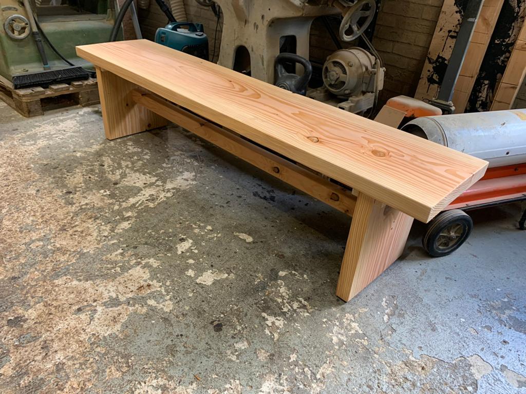 Mooie strakke tuinbanken - Douglas hout, Ophalen, Nieuw, Hout