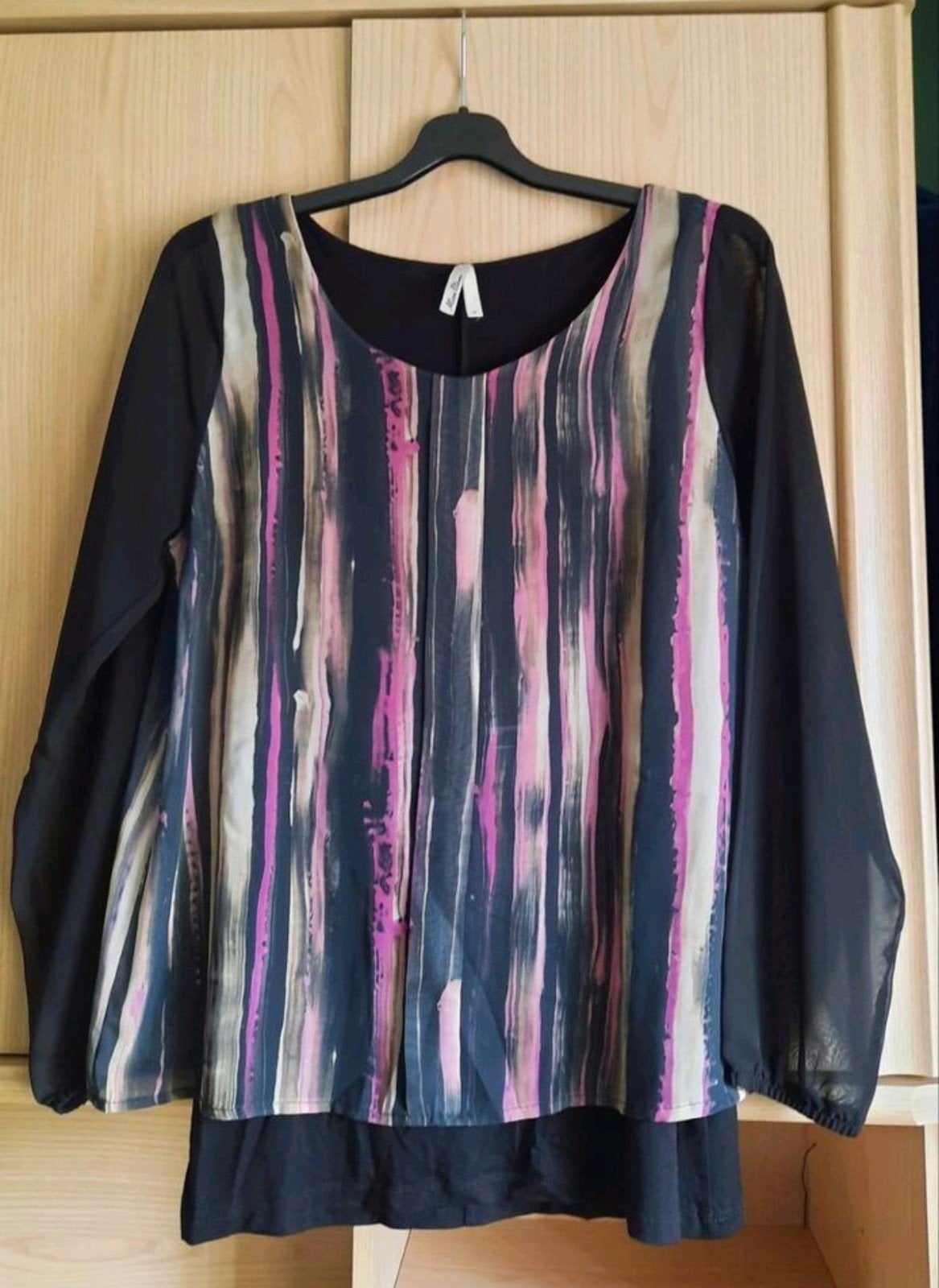 Nette blouse maat L, Miss Etam, Ophalen of Verzenden, Zwart
