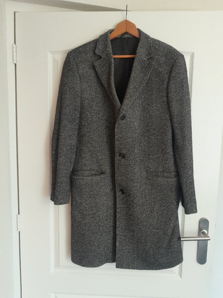 Heren overjas maat 48, Kleding | Heren, Jassen | Winter, Ophalen, Gedragen, Maat 48/50 (M), Grijs