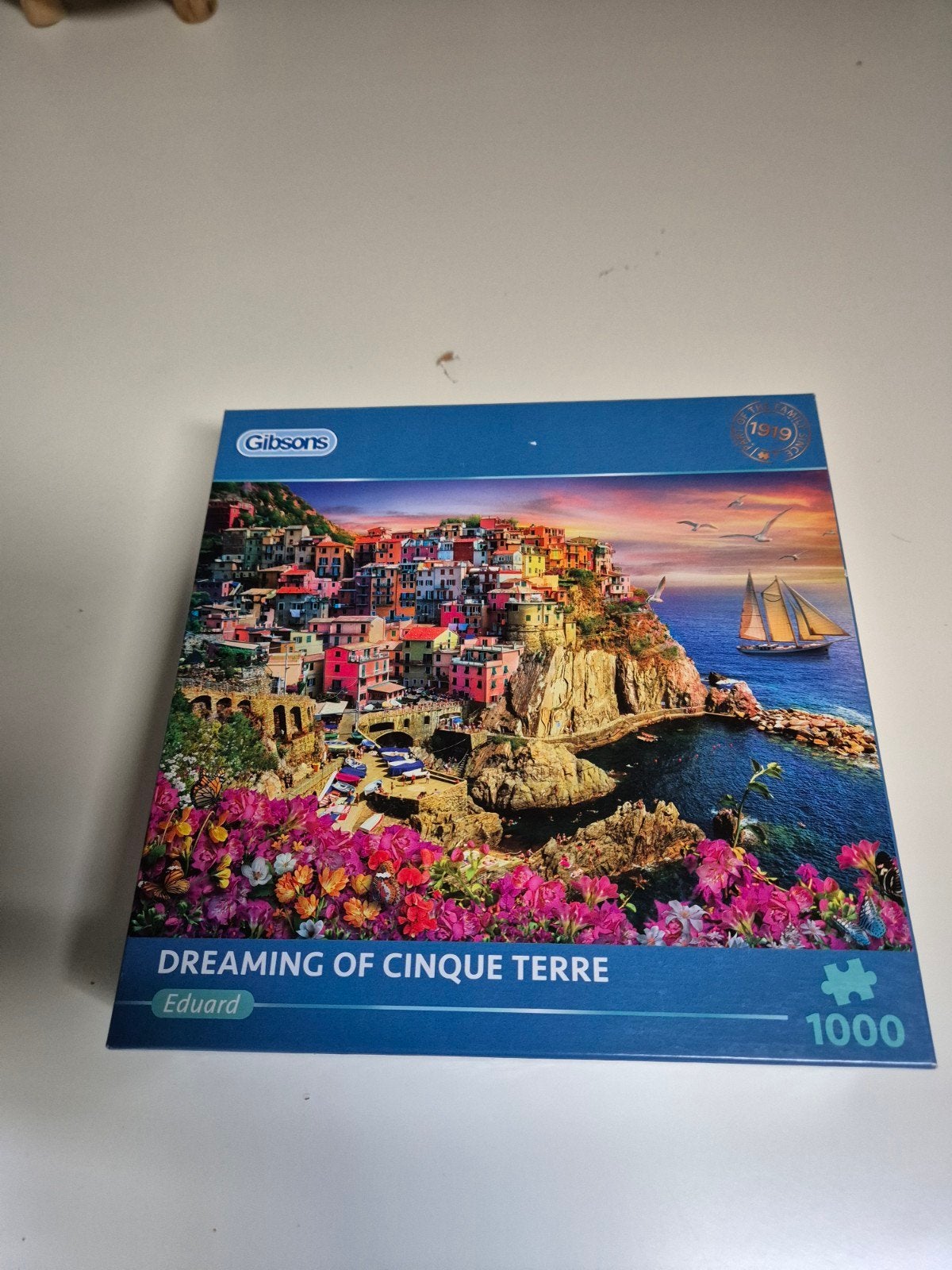 Gibsons Legpuzzel 'Dreaming of Cinque Terre' - 1000 stukjes, Ophalen of Verzenden, 500 t/m 1500 stukjes, Zo goed als nieuw, Legpuzzel