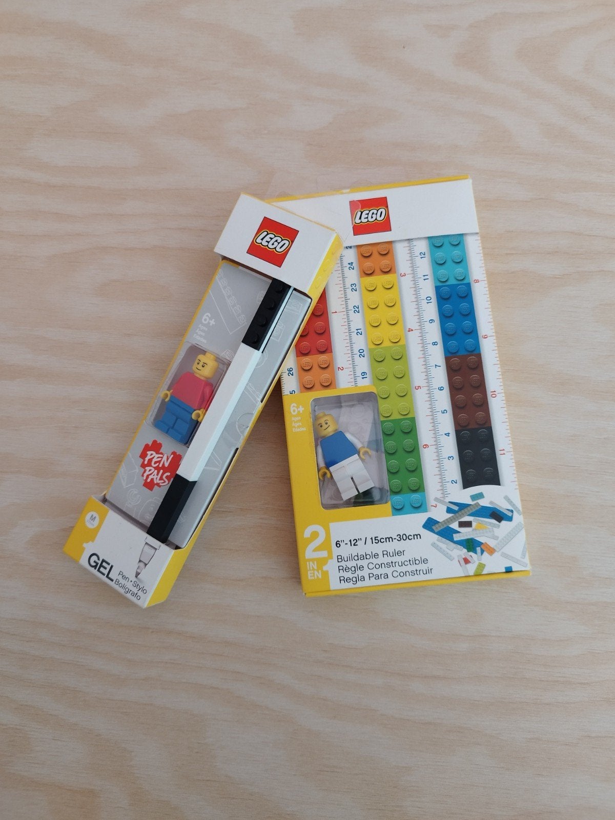 Lego Buildable Ruler 5005107 en Gel Pen/Stylo 52601, Overige thema's, Lego, Accessoire, Ophalen of Verzenden