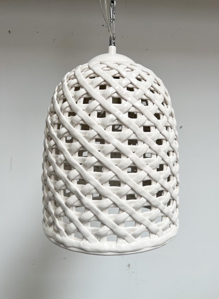Porseleinen Woven hanglamp van Pols Potten (nieuw), na 2000, Wit, Overige merken, Ophalen of Verzenden, Zo goed als nieuw