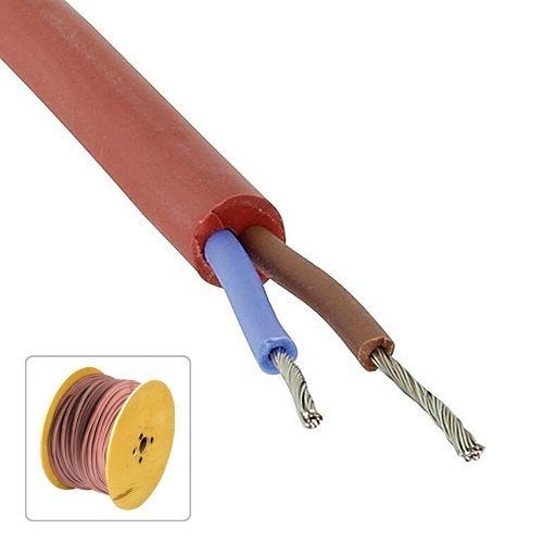2 x 1,0 Siliconenkabel 180 graden - haspel 500 meter (500 me, Verzenden, Nieuw
