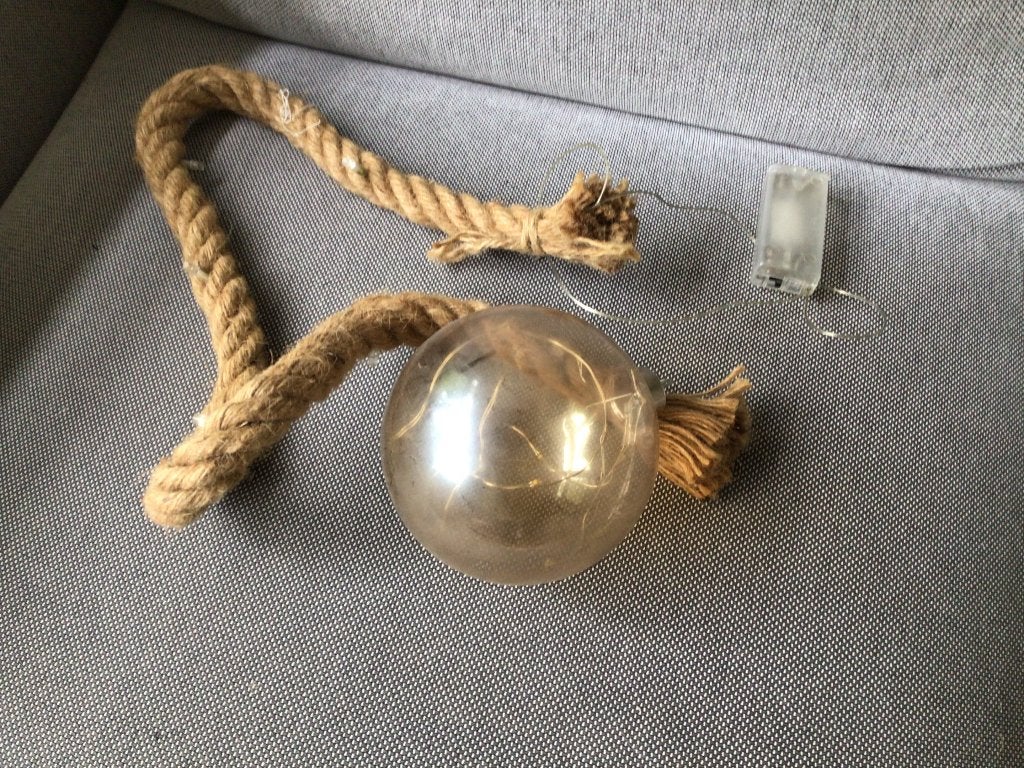 Bolvormige lamp, Ophalen, Zo goed als nieuw, Minder dan 50 cm