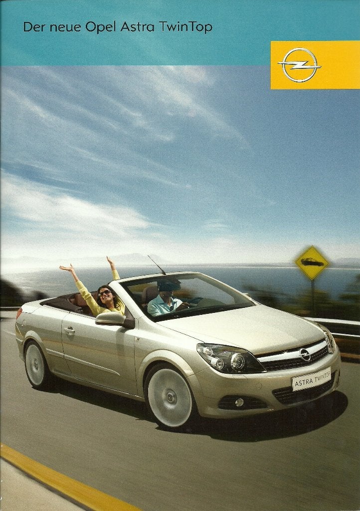 Opel Astra cabriolet folder, Ophalen of Verzenden, Gelezen, Opel