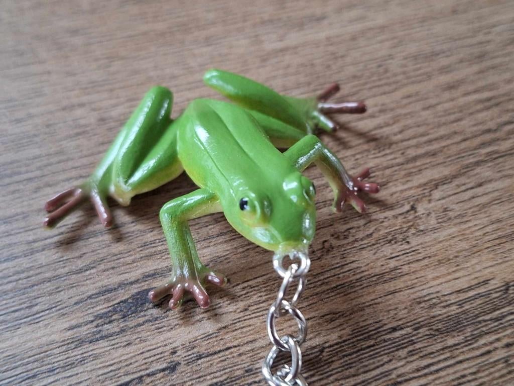 Sleutelhanger : Kikker !! 1, Info@keycharms.nl, Dier of Natuur, Nieuw, Medemblik