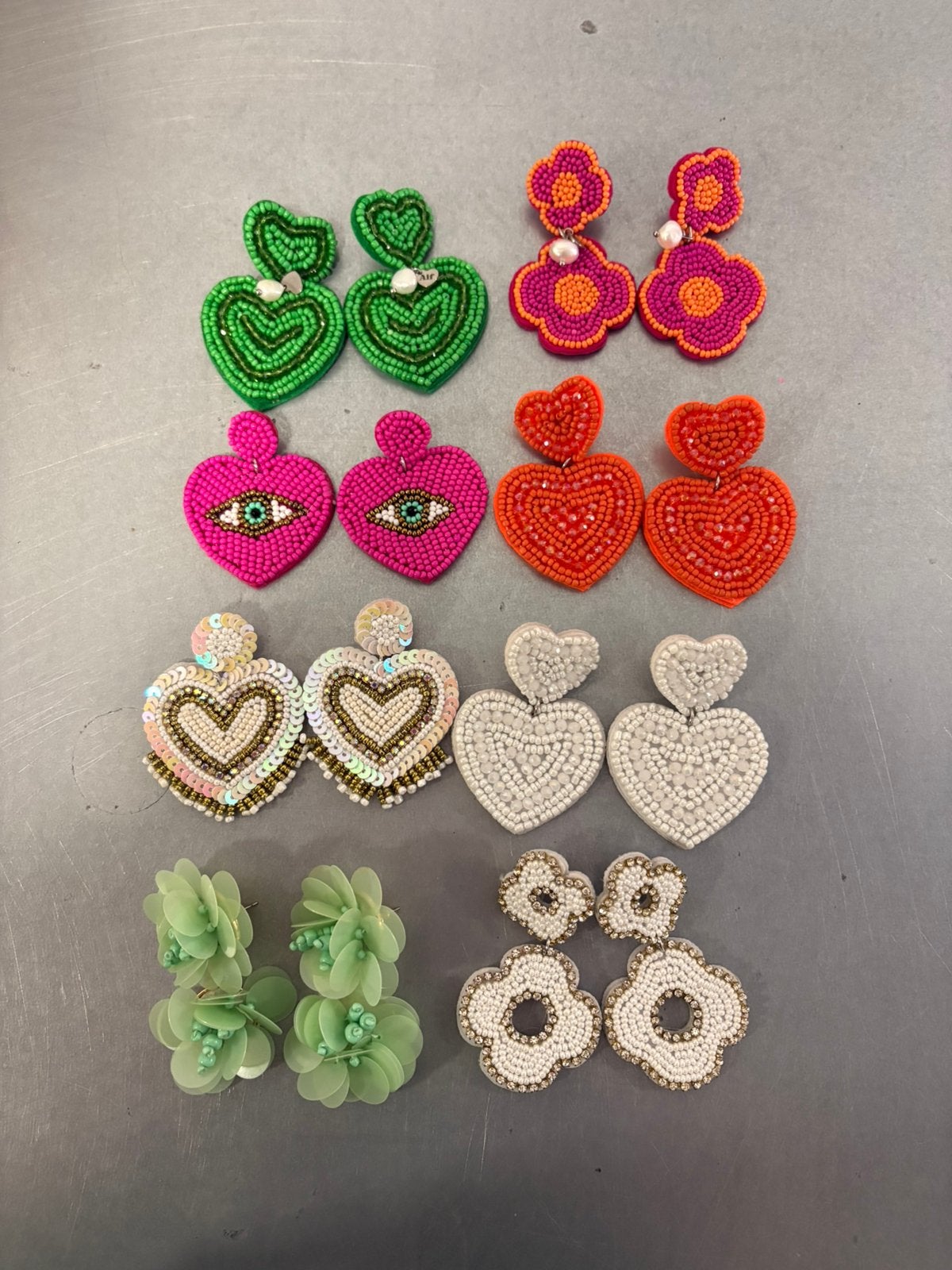 Zomerse Ibiza Oorbellen - 8 Stuks Kleurrijk met Kralen, Overige materialen, Hangers, Overige kleuren, Nieuw