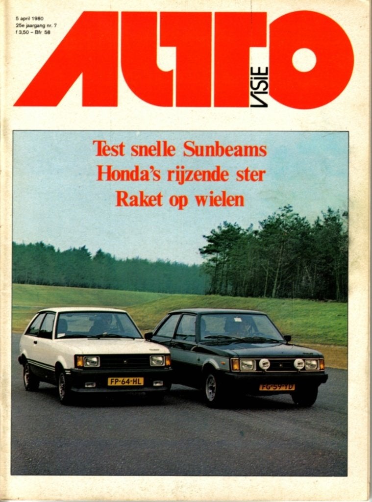Autovisie dubbeltest Talbot Sunbeam Lotus en TI April 1980, Ophalen of Verzenden, Gelezen, Overige merken