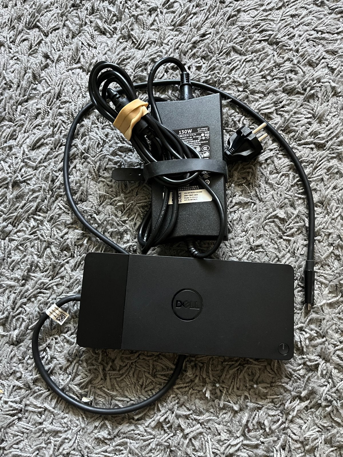 Dell WD19S USB-C Dockingstation met 130W adapter, Computers en Software, Laptop-opladers, Ophalen of Verzenden, Gebruikt