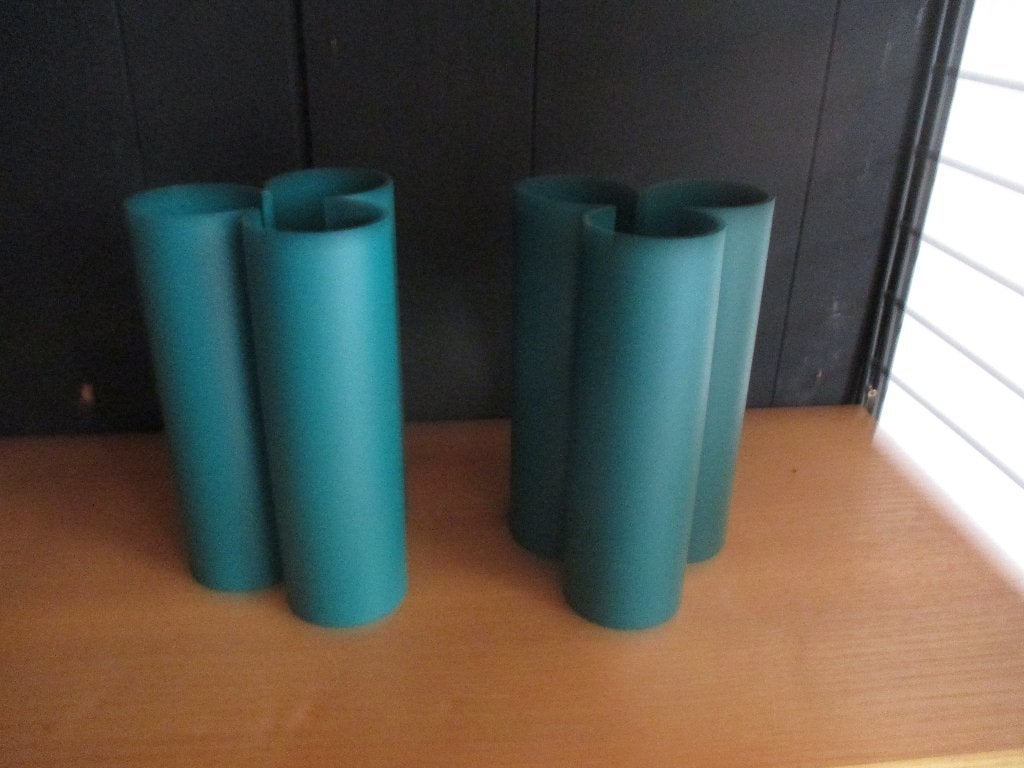 Tupperware design vaas vazen groen kunststof retro jaren 70, Ophalen of Verzenden, Huis en Inrichting