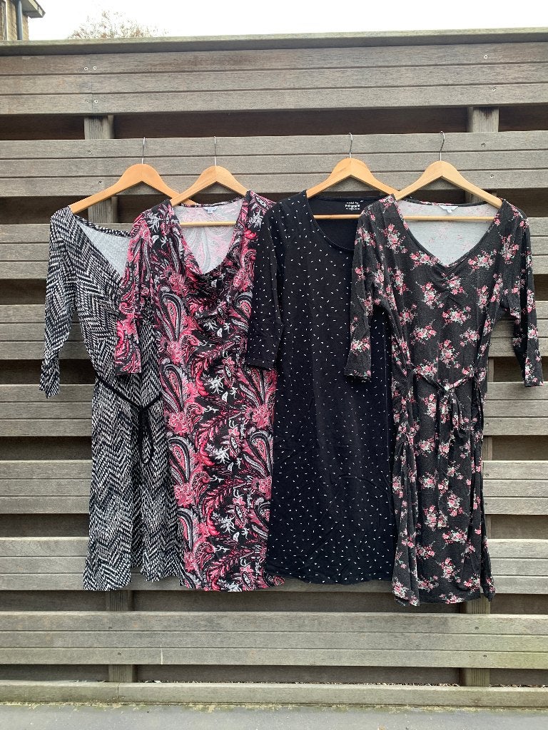 Positiekleding, jurk driekwart mouw (4 stuks), Kleding | Dames, Maat 38/40 (M), Overige kleuren, Jurk, Ophalen of Verzenden