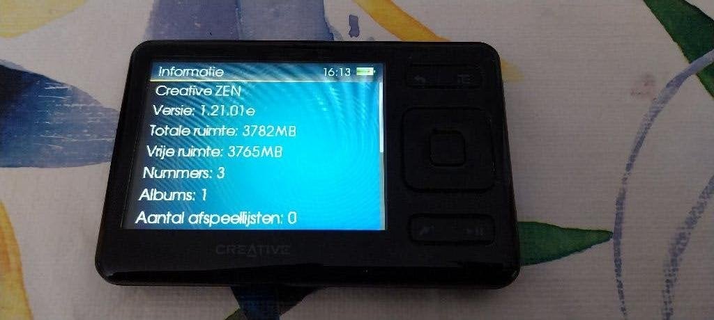 ZEN CREATIVE MP3 SPELER, Gebruikt, Met radio, Creative, Ophalen of Verzenden