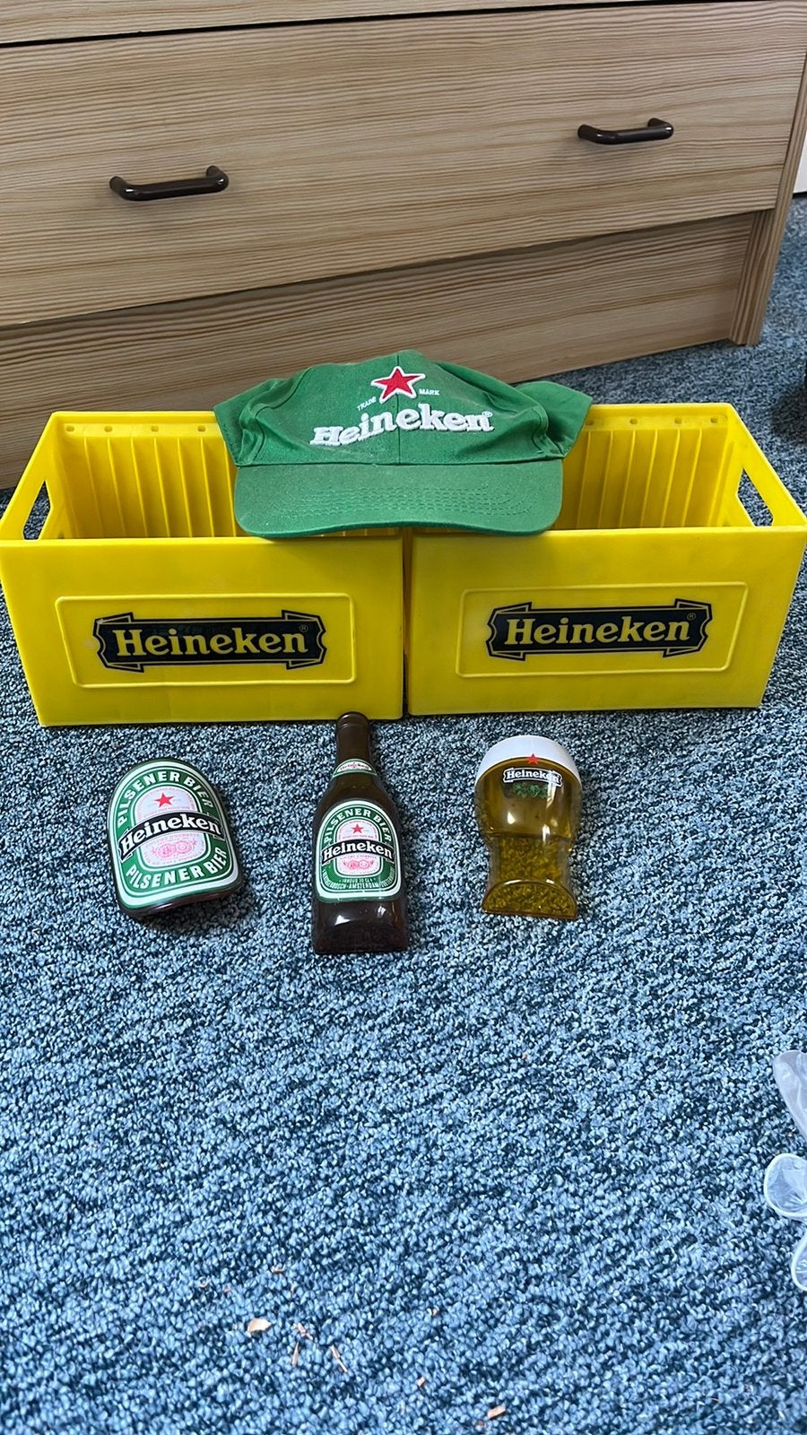 Heineken kratjes en openers, Verzamelen, Ophalen of Verzenden, Gebruikt, Heineken