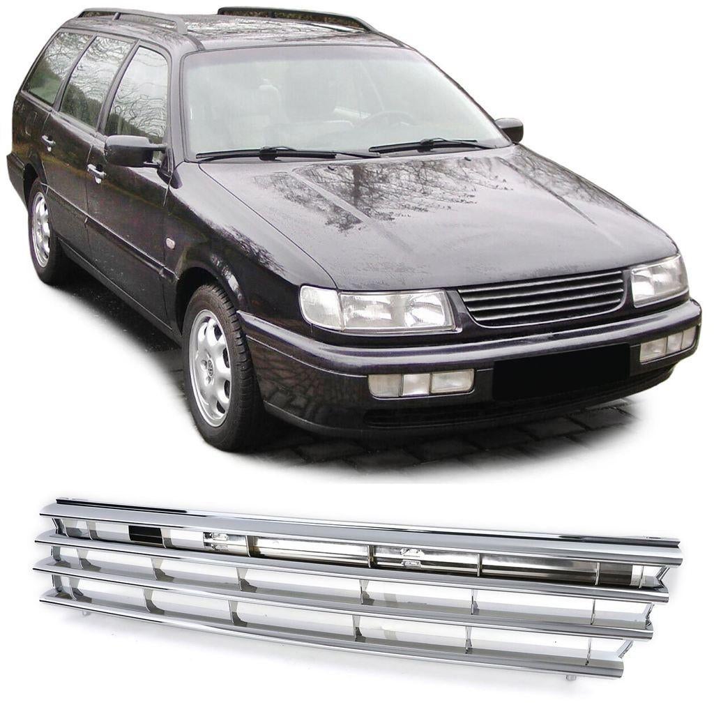 Grill Geschikt Voor VW Passat B4 / 35i Chrome Zonder Embleem, Auto diversen, Tuning en Styling, Verzenden