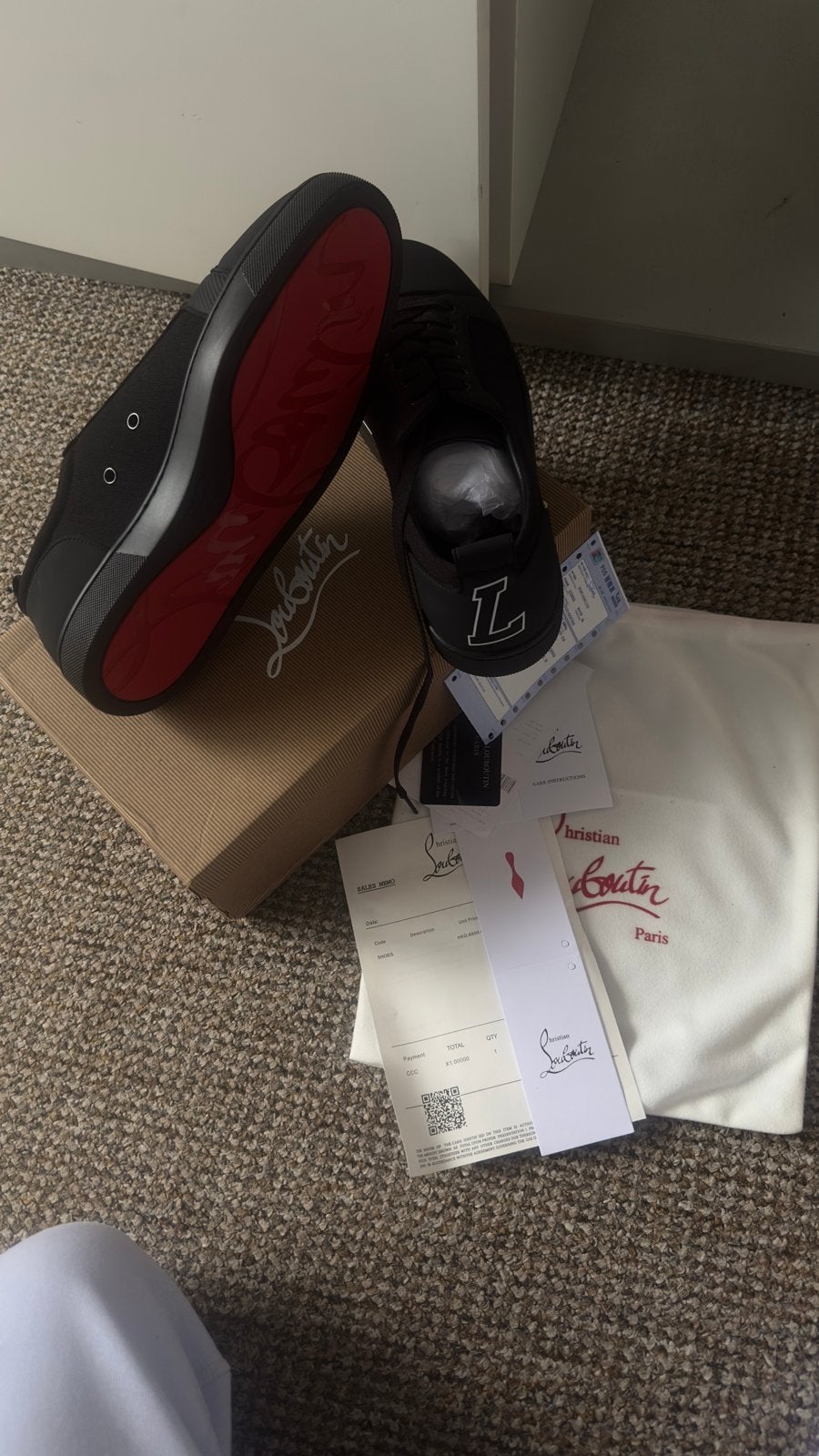 Christian Louboutin Sneakers - Zo goed als nieuw, Kleding | Heren, Schoenen, Zwart, Ophalen of Verzenden, Sneakers of Gympen, Zo goed als nieuw