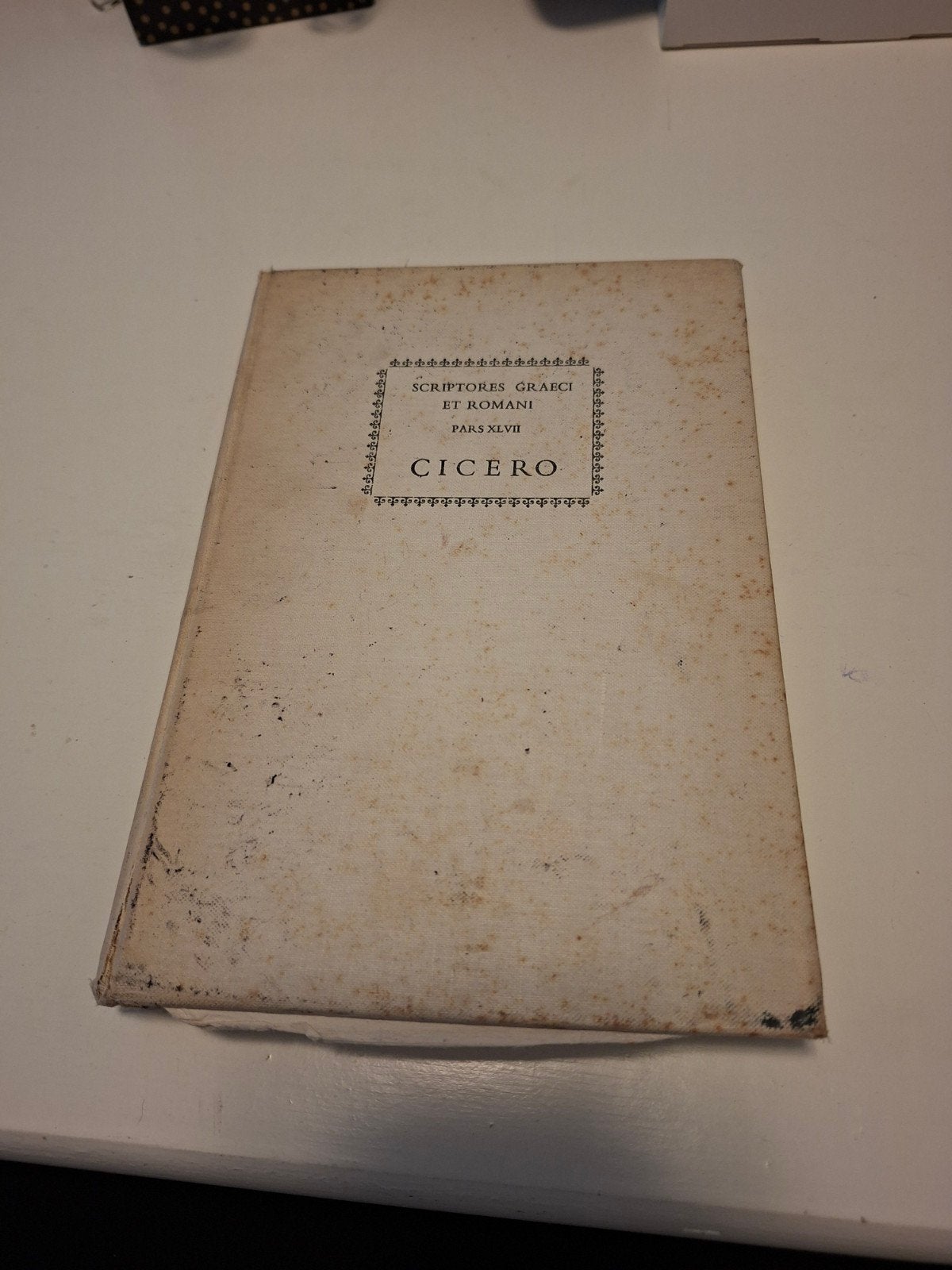 Cicero - Scriptores Graeci et Romani - Oud Boek, Ophalen of Verzenden, Gelezen, Cicero, Overige