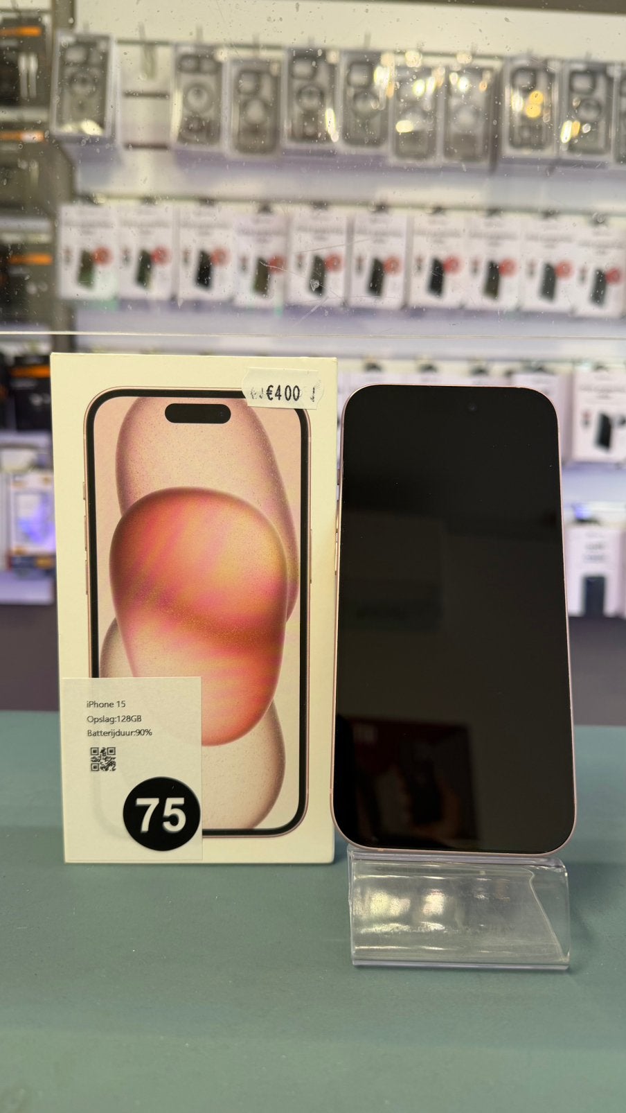 iPhone 15 Roze 128GB (75), Telecommunicatie, Mobiele telefoons | Apple iPhone, Ophalen, IPhone 15, Apple, Zo goed als nieuw