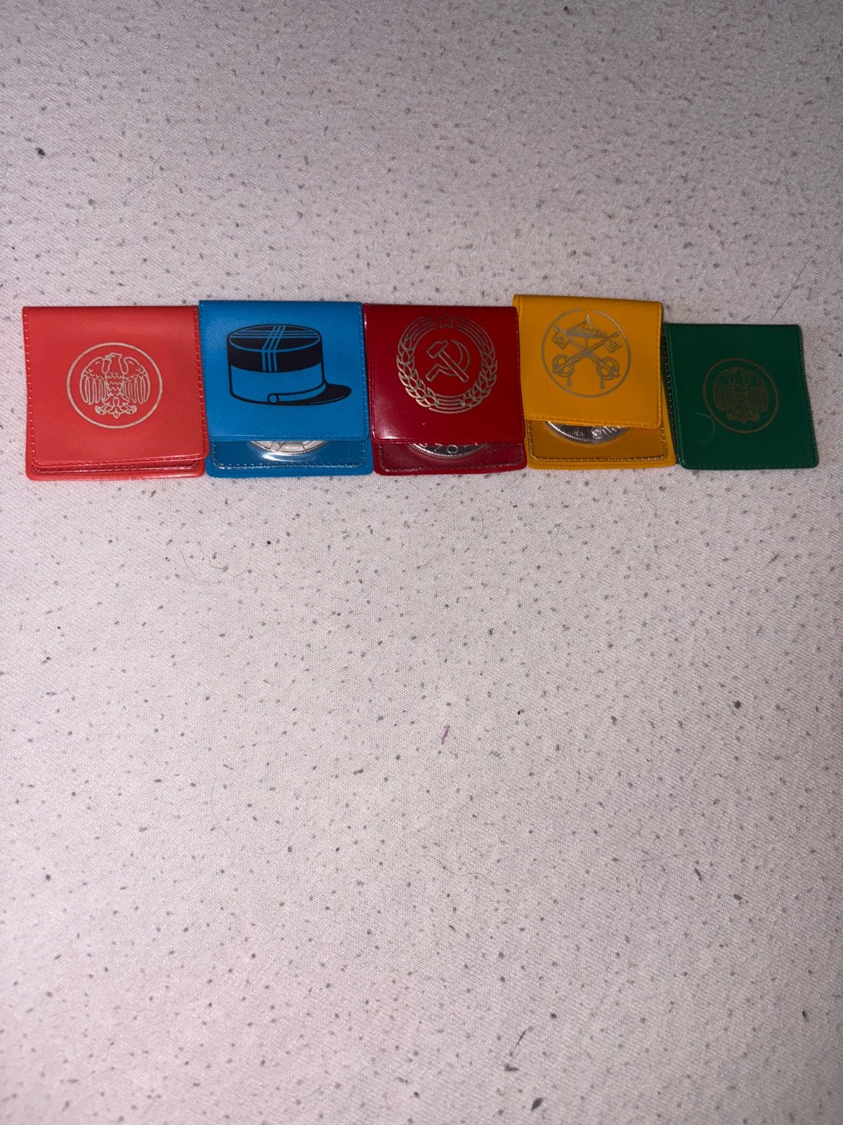 Set van 5 muntenhouders met historische symbolen, Verzenden, Overige typen