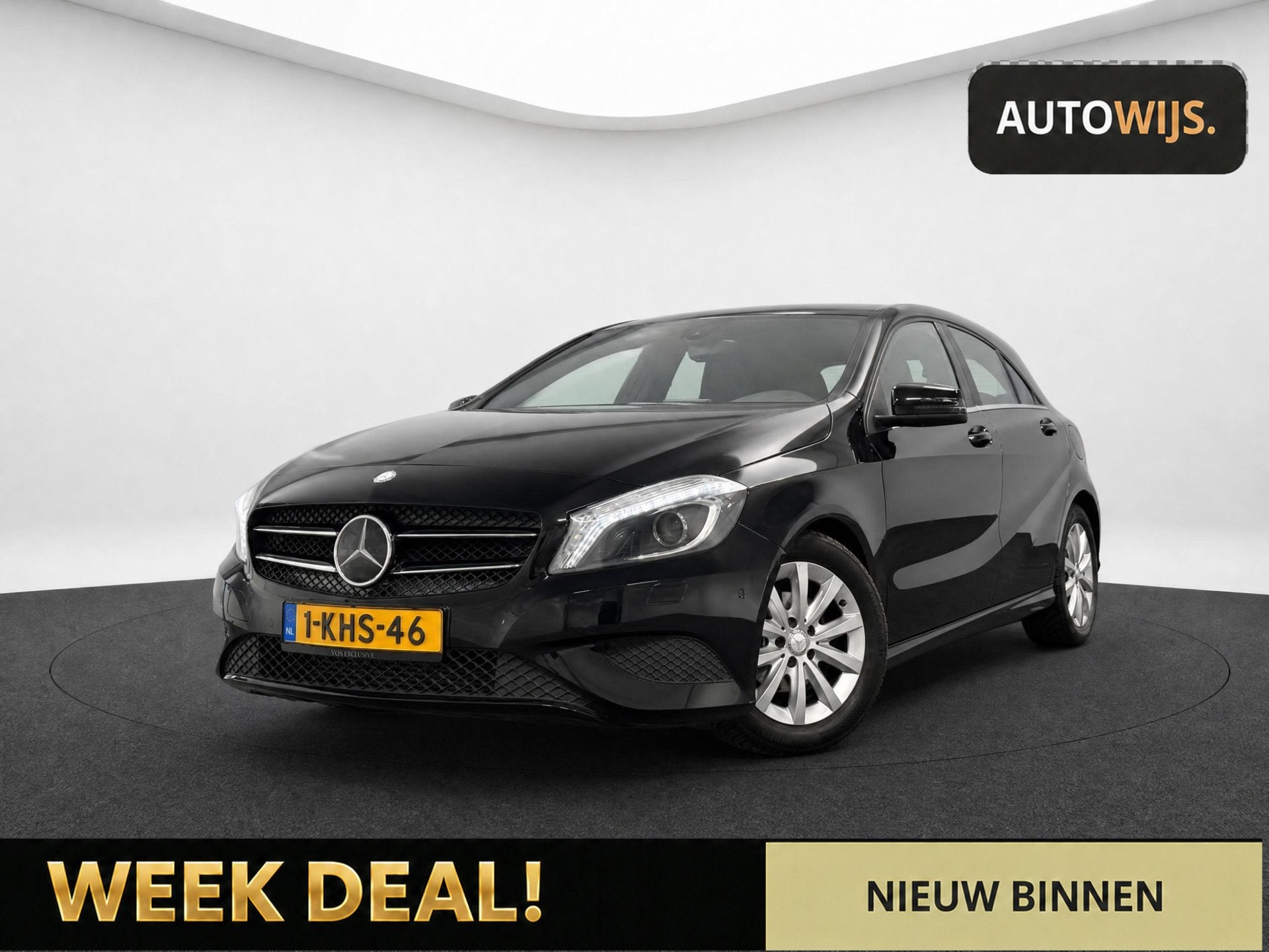 Mercedes-Benz A-klasse 180 CDI Edition Navigatie|XENON|NL AU, Auto's, Voorwielaandrijving, Gebruikt, Zwart, 4 cilinders