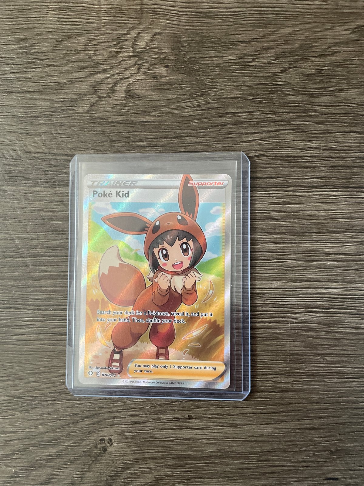 Pokemon TCG: Poké Kid Trainer Kaart (Full Art), Ophalen of Verzenden, Zo goed als nieuw, Losse kaart