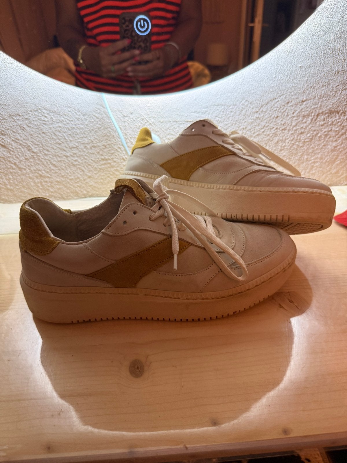 Echt leren bullboxer sneakers maat 41, Ophalen of Verzenden, Zo goed als nieuw, Zwart, Sneakers of Gympen