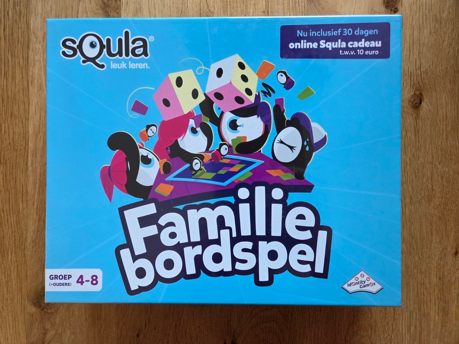 Squla familie bordspel, Drie of vier spelers, Ophalen of Verzenden, Nieuw, Identity Games