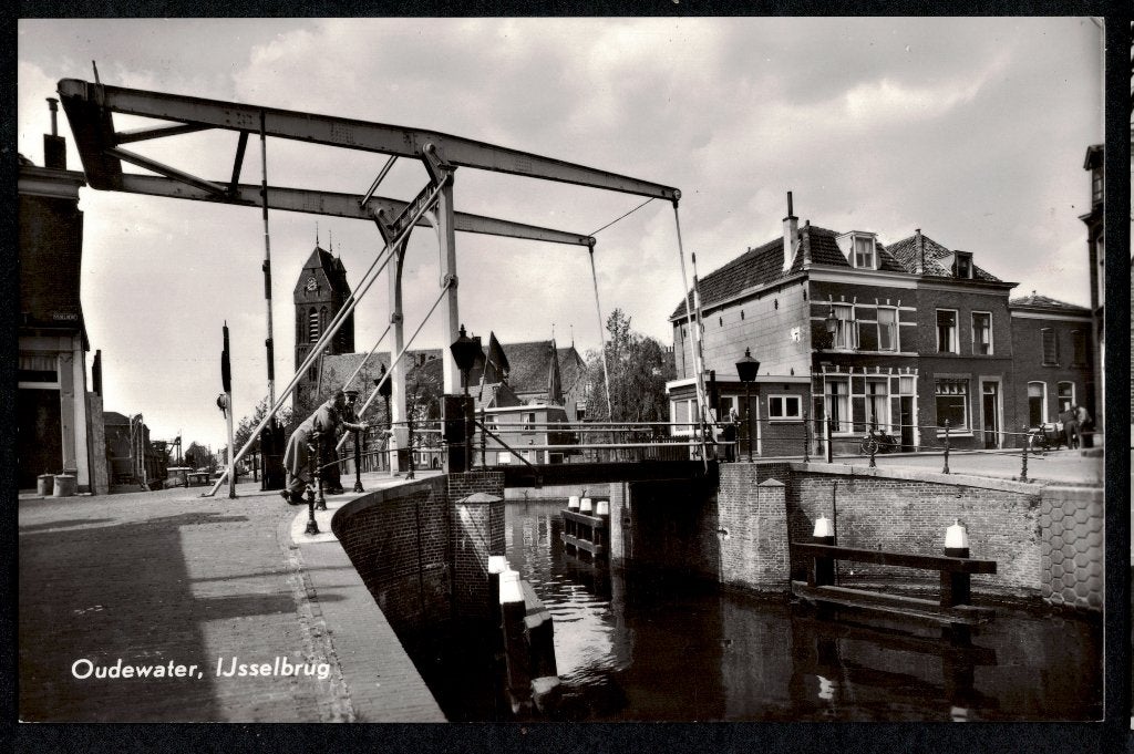 Oudewater, IJsselbrug. 1966., Ophalen of Verzenden, 1960 tot 1980, Ongelopen, Utrecht