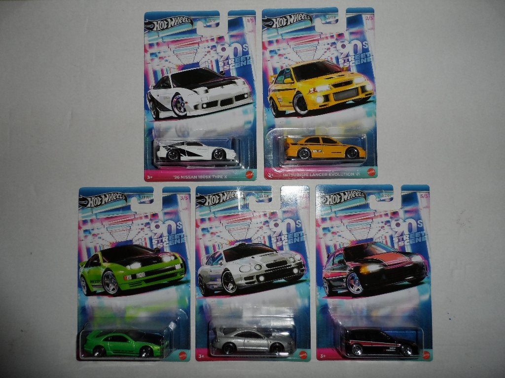Hot Wheels - Complete set 90s Street Scene - 1:64, Hobby en Vrije tijd, Ophalen of Verzenden, Nieuw, Auto
