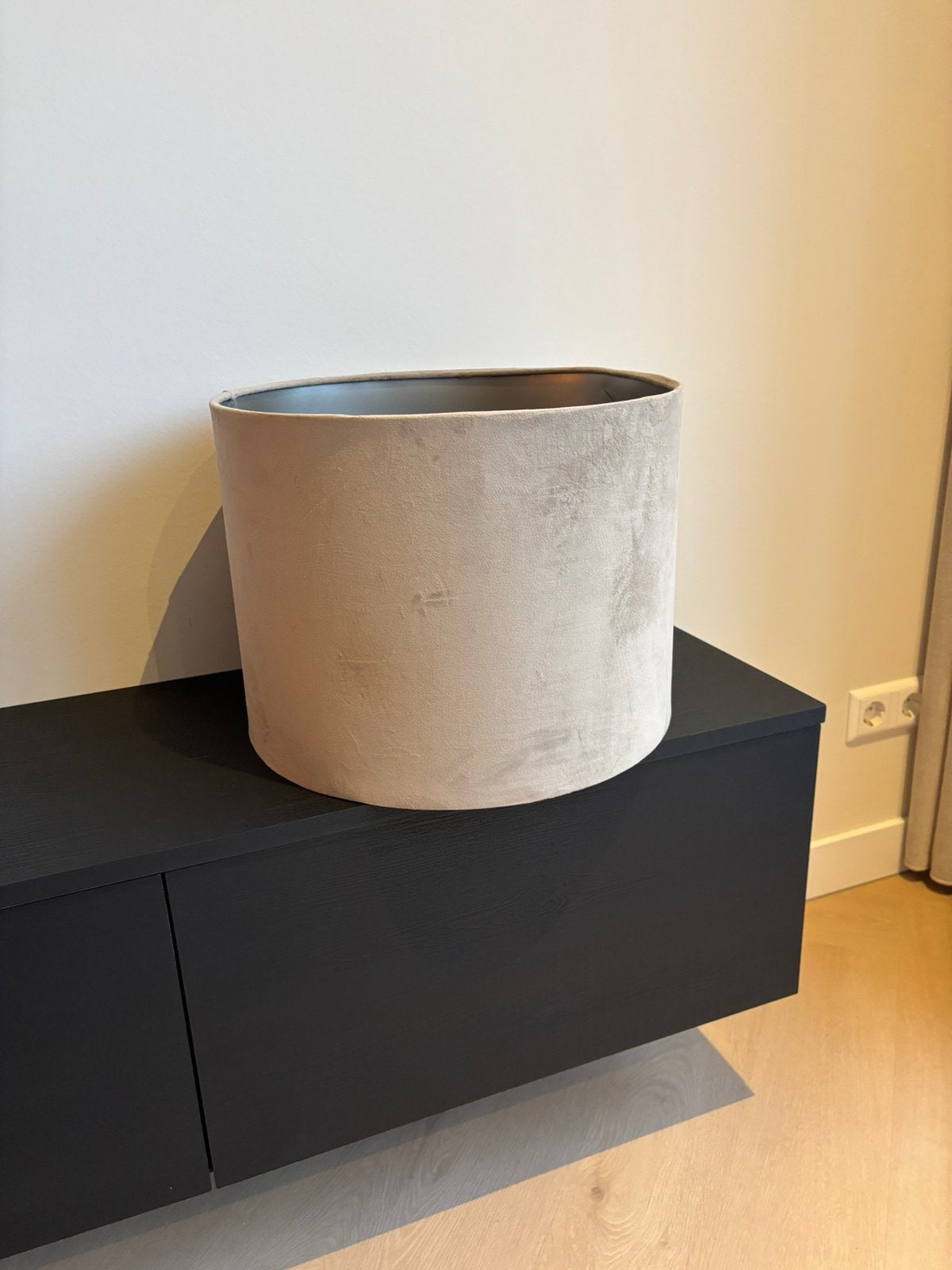 Beige lampenkap, Tuin en Terras, Ophalen of Verzenden, Zo goed als nieuw, Rond, Minder dan 30 cm