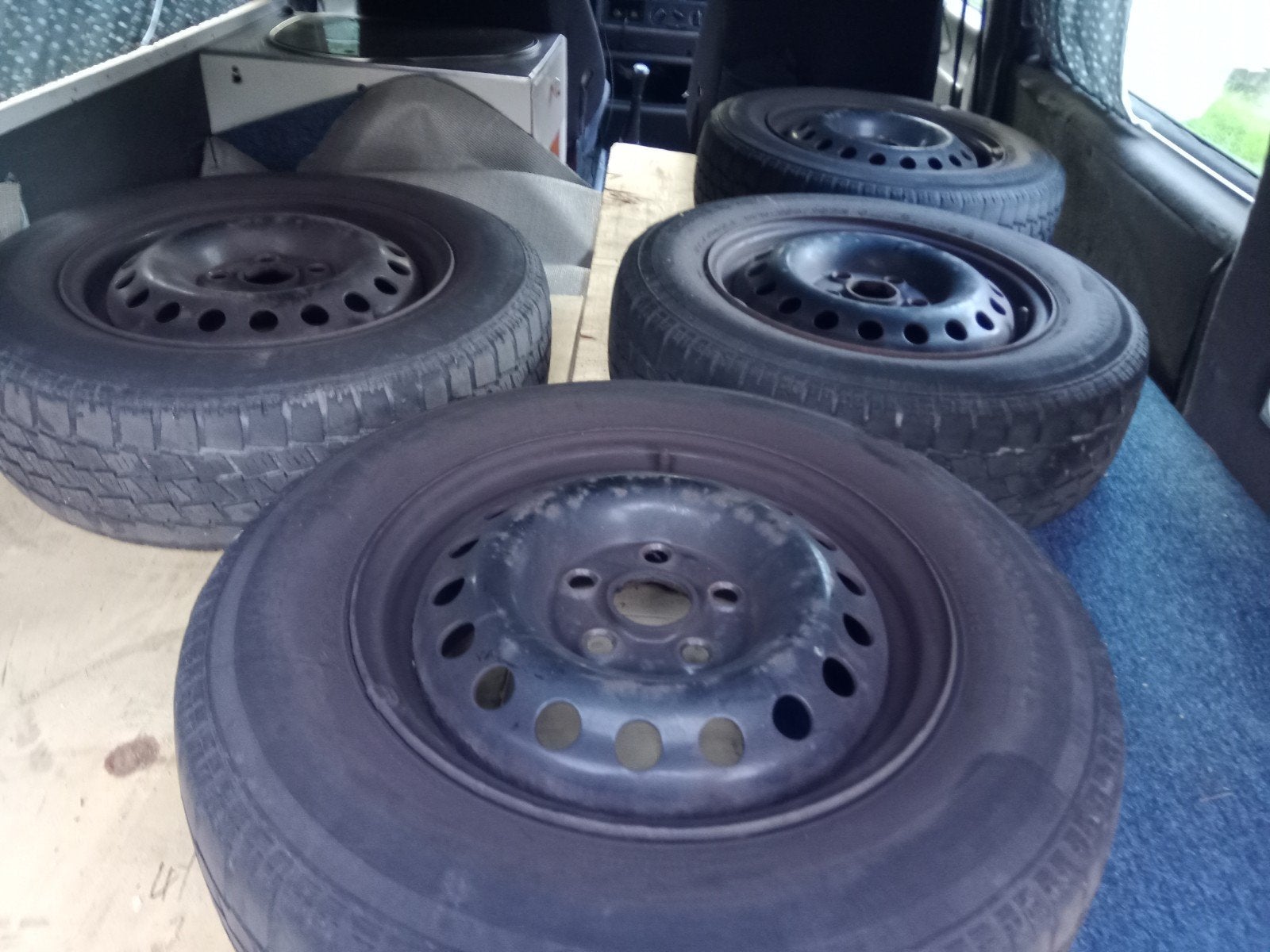 vw t4 velgen met zomerband, Ophalen of Verzenden, Gebruikt
