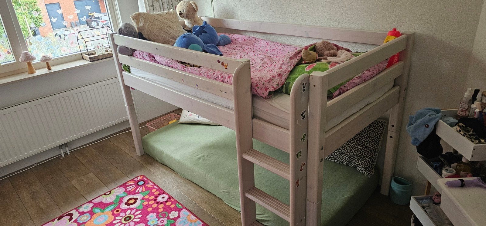 Kinderbed Hoogslaper met 1 of 2 matrassen, flexa, Kinderen en Baby's, Kinderkamer | Stapelbedden en Hoogslapers, Ophalen of Verzenden
