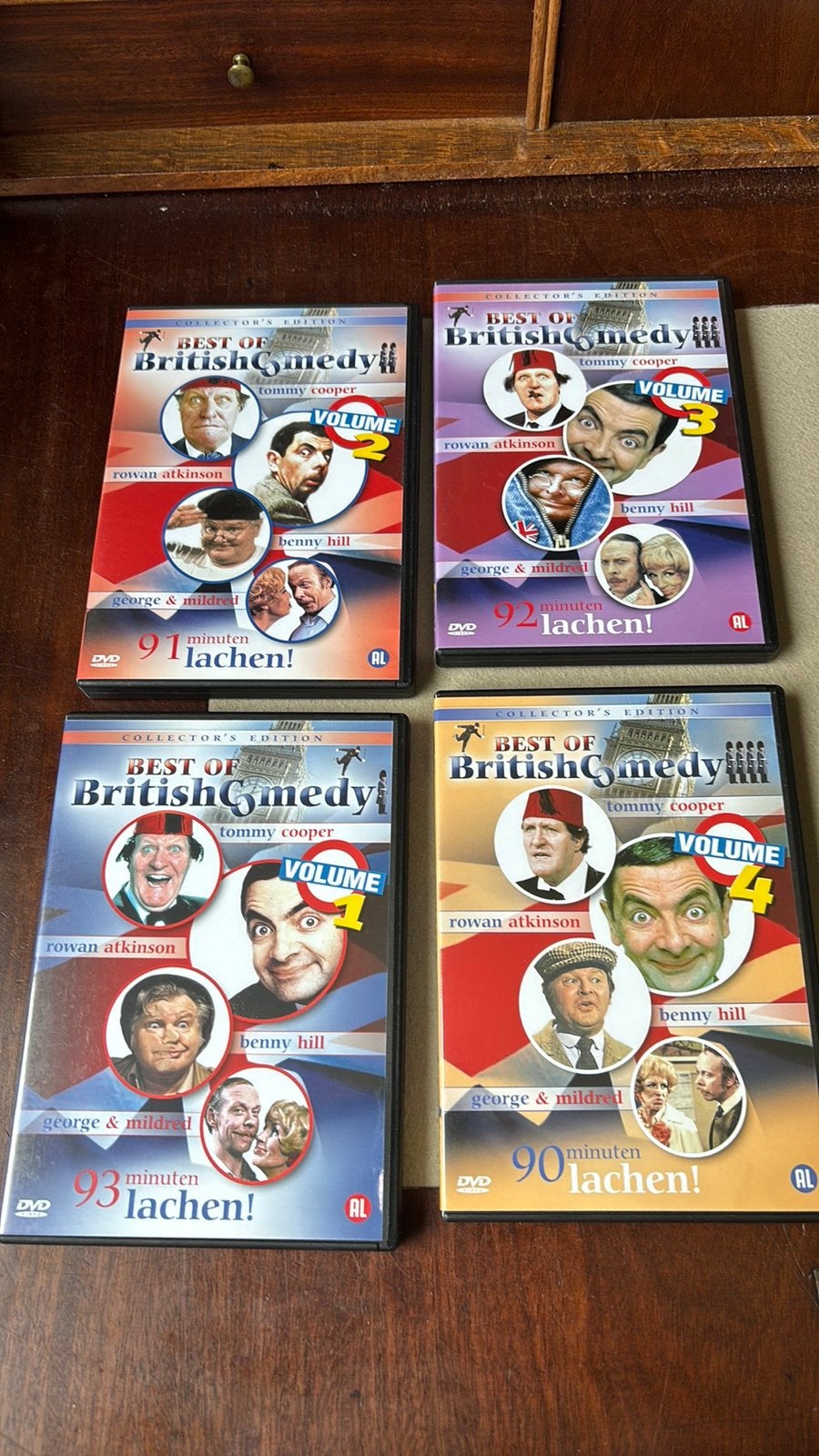 Best of Britisch Comedy volume 1 tm 4, Alle leeftijden, Ophalen of Verzenden, Zo goed als nieuw, Stand-up of Theatershow