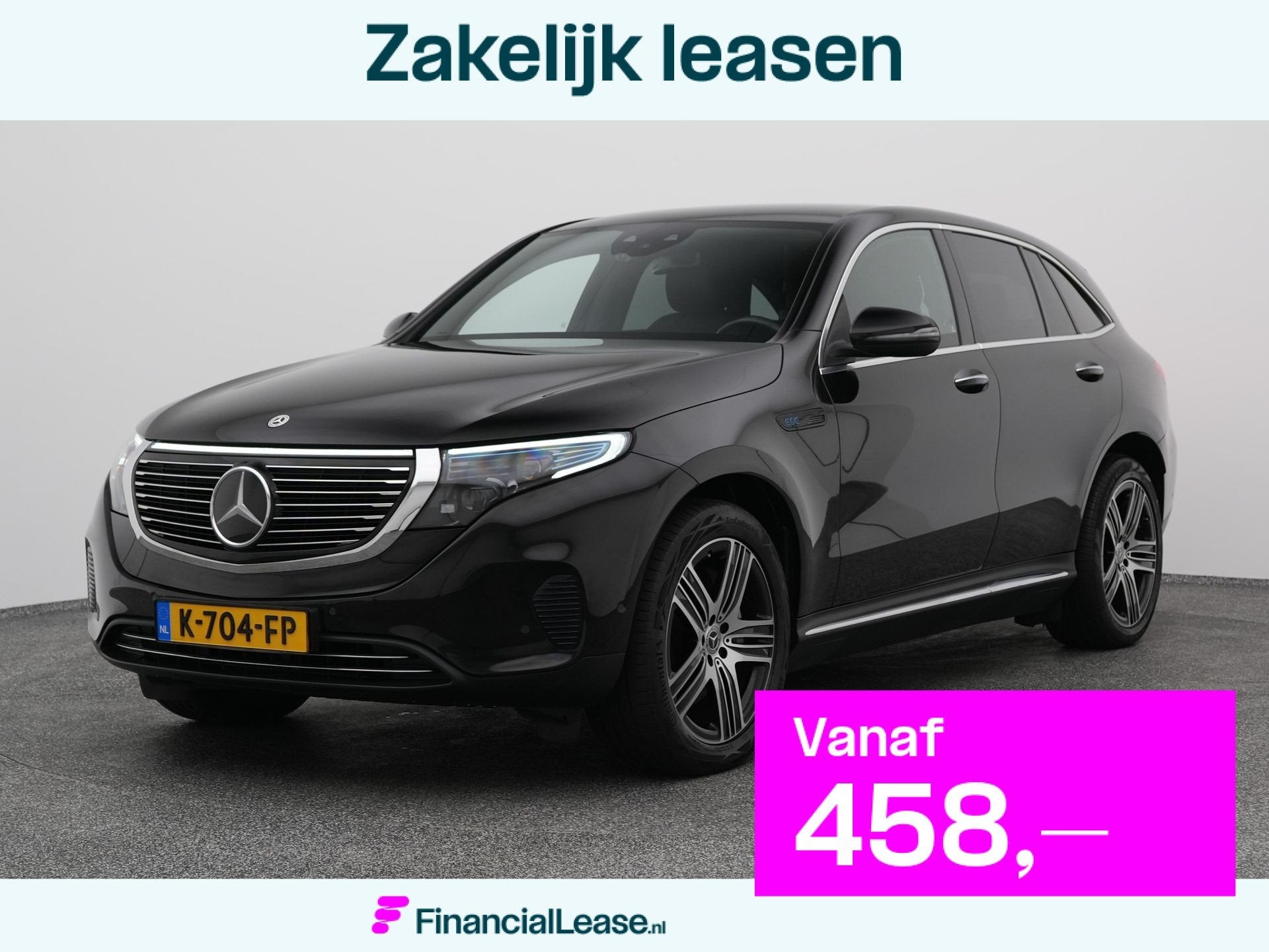 Mercedes-Benz EQC 400 4MATIC Business Solution Luxury 80 kWh, Automaat, 402 km, Zwart, Zwart
