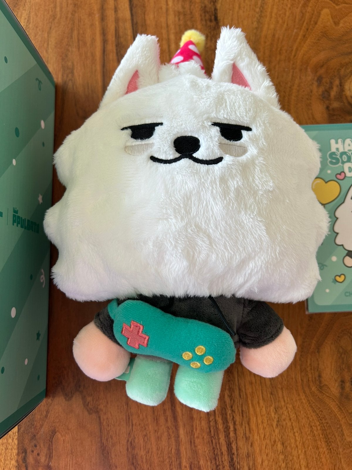 Kpop TXT Ppulbatu Yongmeong Soobin 20CM Plush, Ophalen of Verzenden, Zo goed als nieuw, Pop, Beeldje of Miniatuur