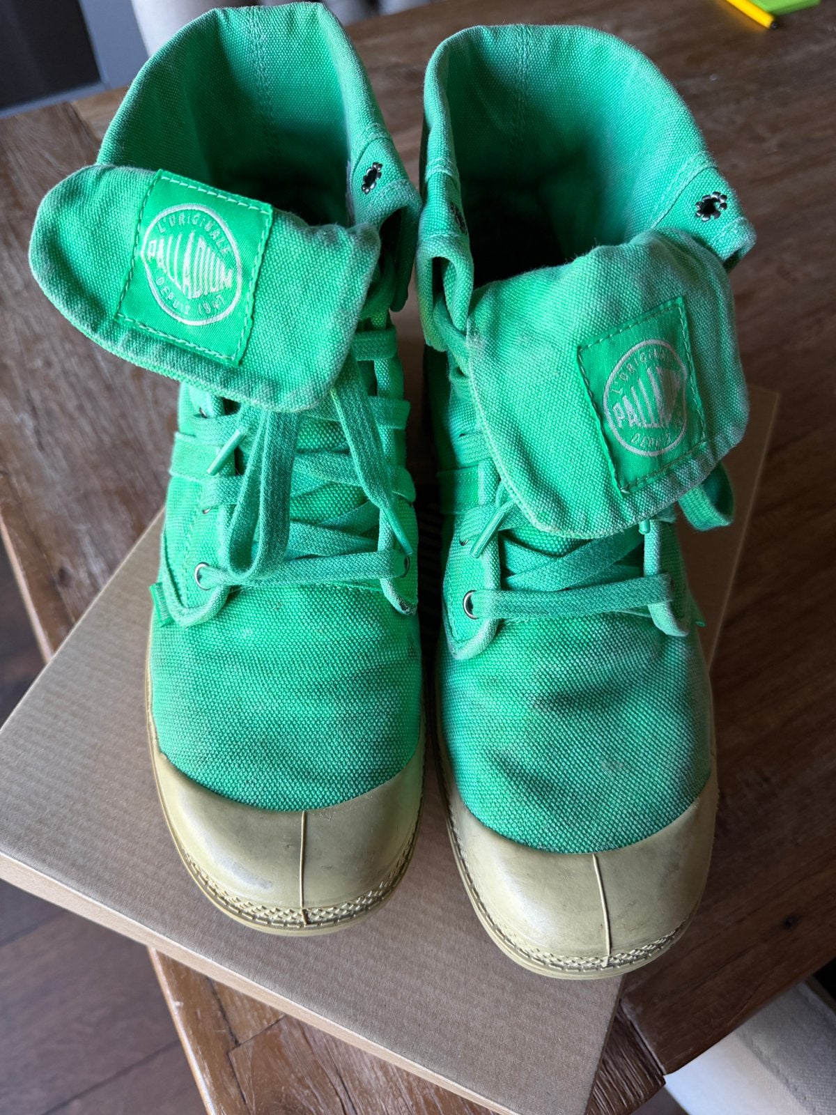 Palladium Mt 42 groen, Kleding | Dames, Schoenen, Ophalen, Sneakers of Gympen, Gedragen, Groen