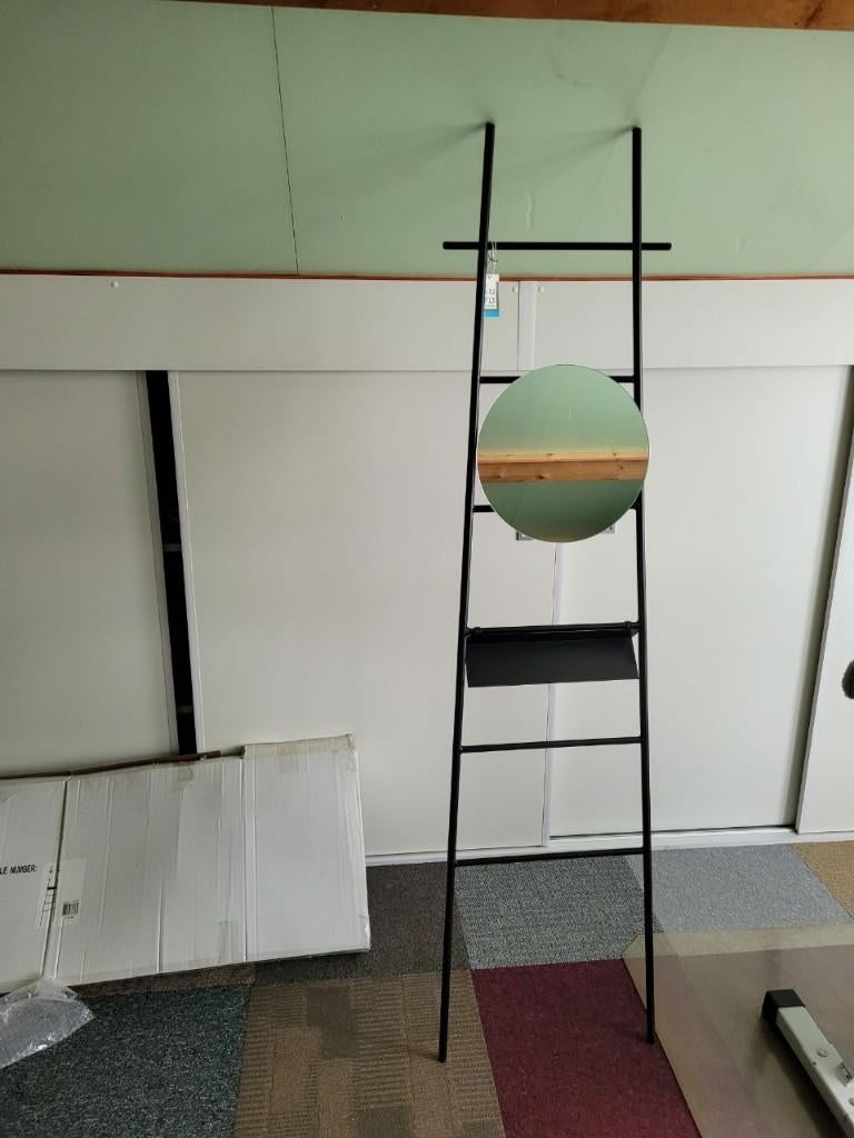 Deco trapje met spiegel Intratuin Nieuw in doos, Ophalen of Verzenden, Nieuw, Zwart, Metaal