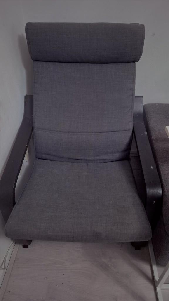 Ikea Fauteuil Antraciet, Huis en Inrichting, Banken | Sofa's en Chaises Longues, Ophalen, Gebruikt, Eenpersoons, 75 tot 100 cm