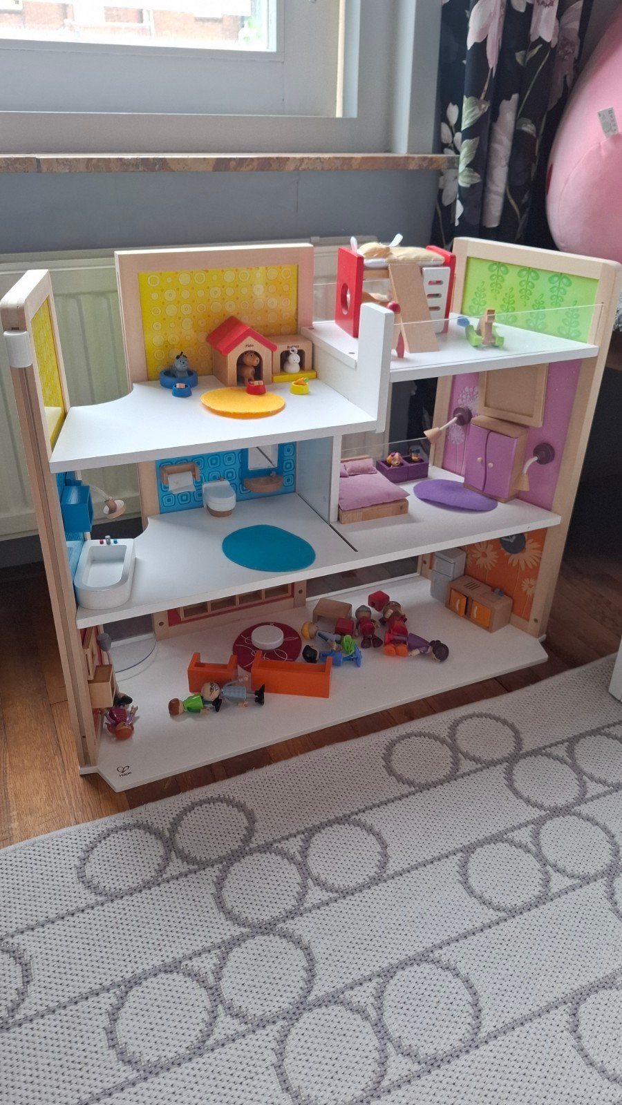 Hape Houten Poppenhuis met Meubels en Poppetjes