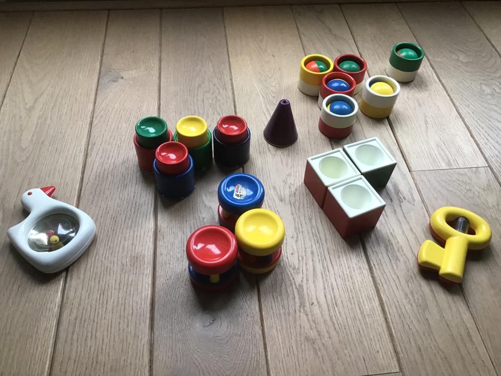 Ambi Toys rammelaars, active baby blokjes, rammelgans en, Ophalen of Verzenden, Gebruikt, Overige typen
