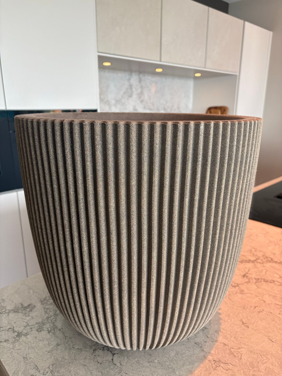 Capi Nature bloempot 43x41 cm inhoud 47 L, Kunststof, 40 cm of meer, Rond, Binnen
