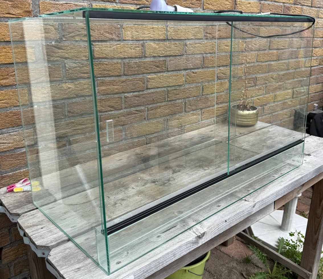 Compleet terrarium te koop – 80 x 40 x 50 cm, Ophalen, Gebruikt, Terrarium of Paludarium