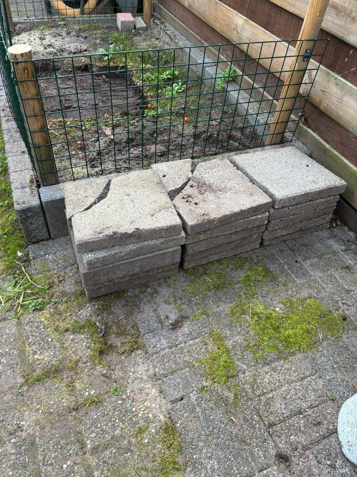 Gratis 5 stoeptegels, Ophalen, Gebruikt, Overige typen, Minder dan 5 m²