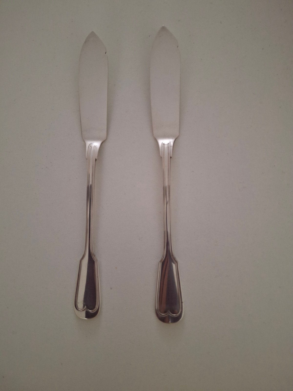 2 antieke vismesjes, Ophalen of Verzenden