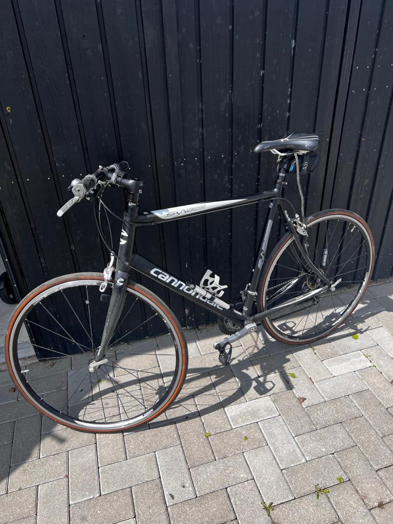 Cannondale racefiets - Zwart, 28 inch, 27 versnellingen, Overige merken, 28 inch, Gebruikt, Velgrem