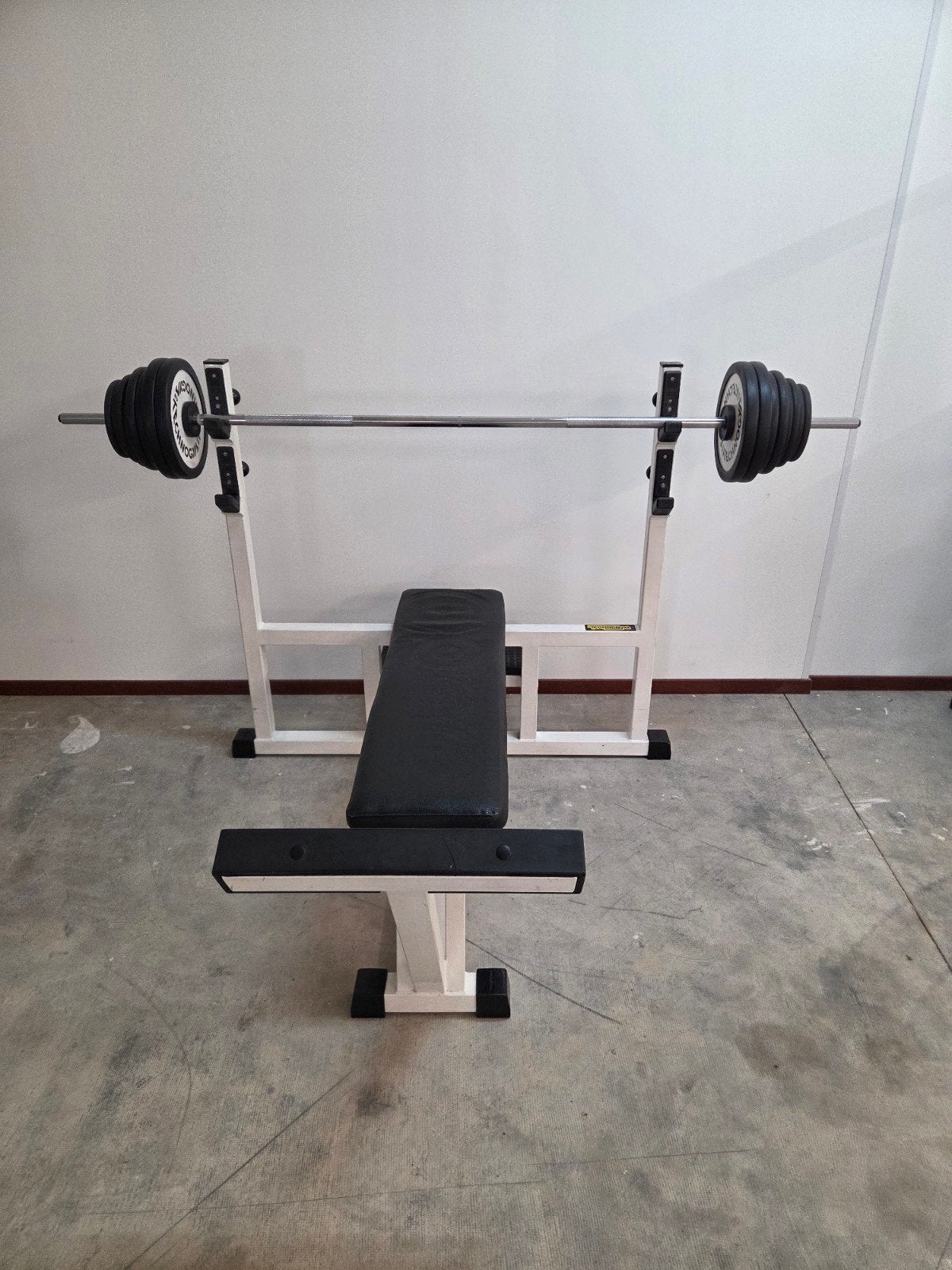 technogym bench technogym halterstang technogym gewichten, Ophalen, Zo goed als nieuw, Fitnessbank