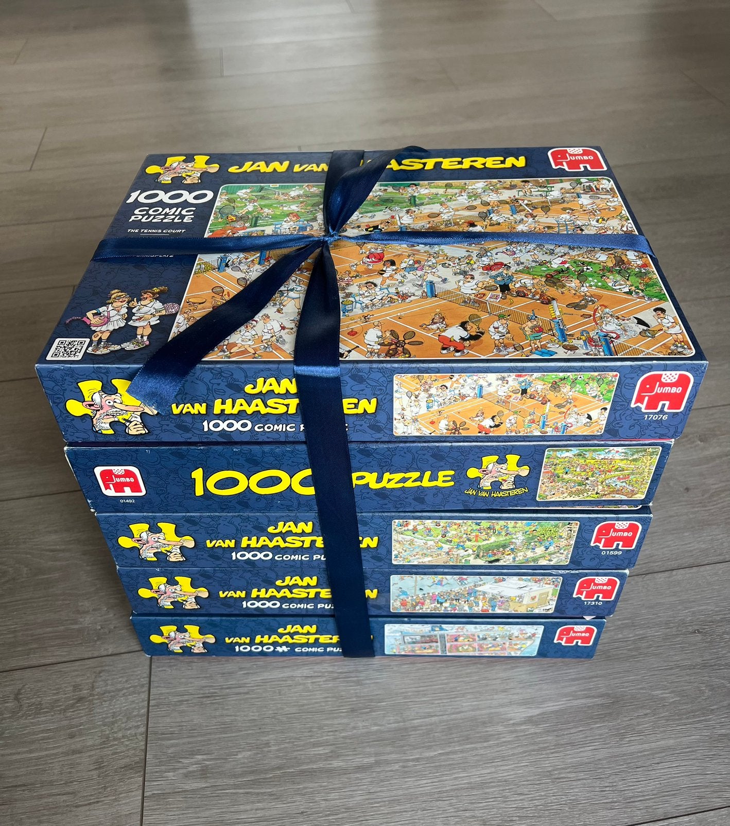 Jan van Haasteren puzzels 5 stuks, Ophalen, 500 t/m 1500 stukjes, Zo goed als nieuw, Legpuzzel