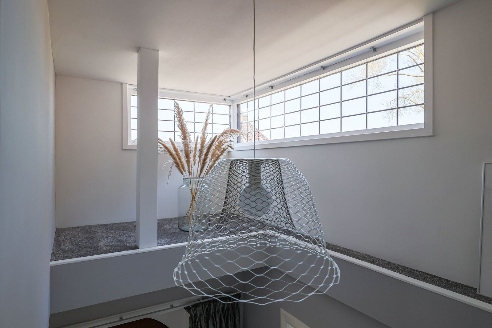 Moderne hanglamp van metaalgaas Richard Hutten Gispen design, Huis en Inrichting, Lampen | Hanglampen, Ophalen, Zo goed als nieuw